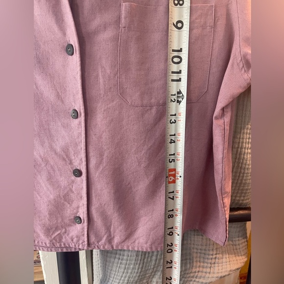 Valerie Stevens Mauve Button-Down Shirt - Picture 5 of 6